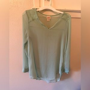 Sheer mint green dress or top